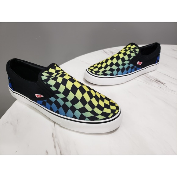 Other - NEW NO BOX Ecko SLIP-ON Checkerboard Shoes‎ Size 9 psychedelic Tie Dye hippie
